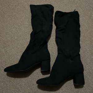 Cute women’s knee high black boots. Size 38 European/size 7.5 US. Never worn
